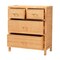 Baxton Studio Vaere Modern Bohemian Natural Brown Rattan and Mahogany Wood Storage Cabinet 233-13175-ZORO - alternate 7